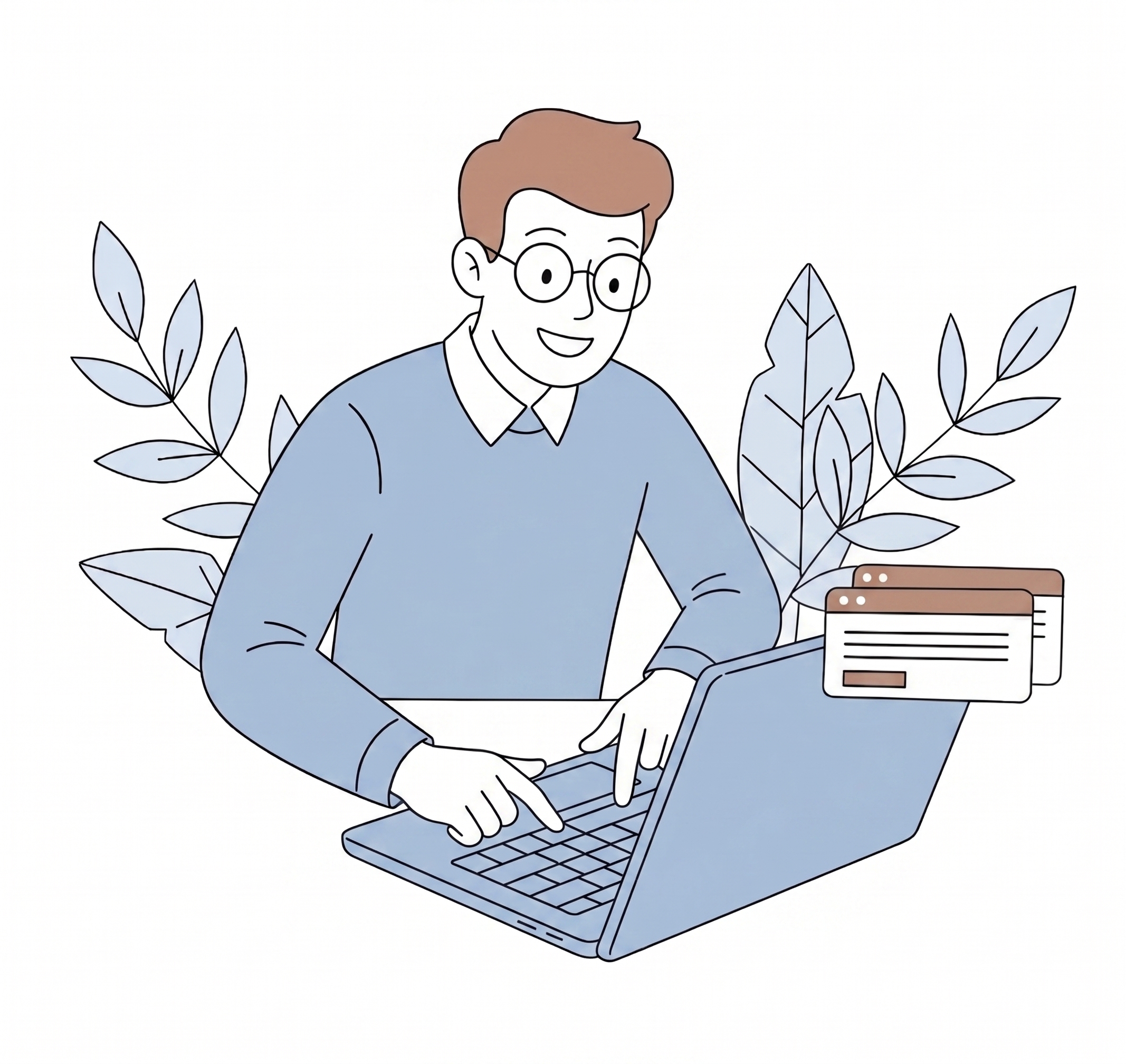 Register for a free account illustration